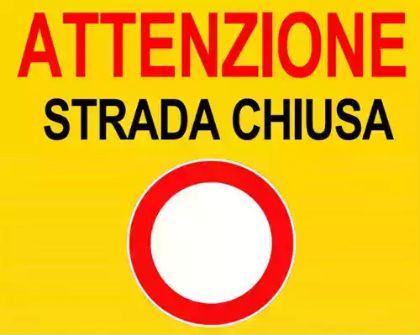 Chiusura tratto di strada per motivi di sicurezza in  Via Pentimalli tra la Via Lupini e la Via Tenente Tropeano 
